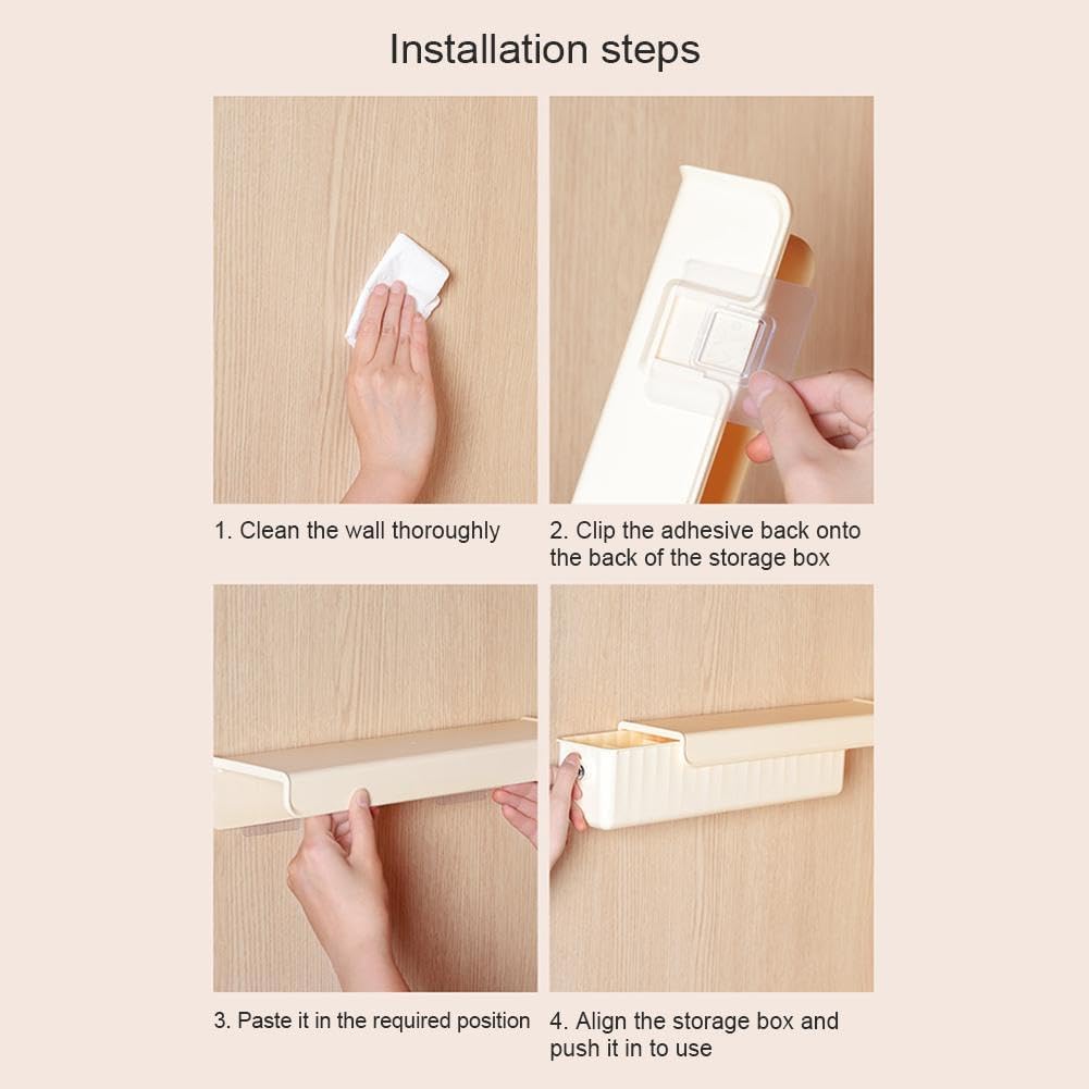 ClosetEase 6-Compartment Wall-Mount Drawer Organizer