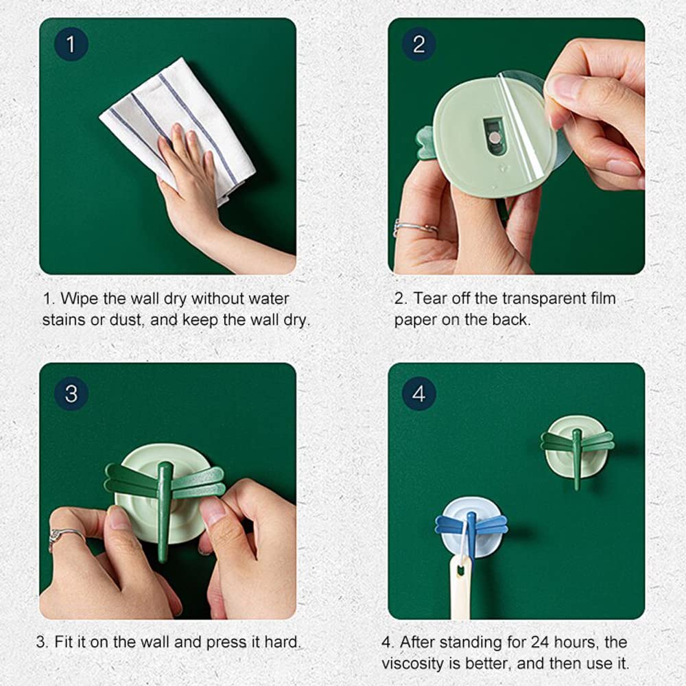 3-in-1 Dragonfly Adhesive Wall Hooks