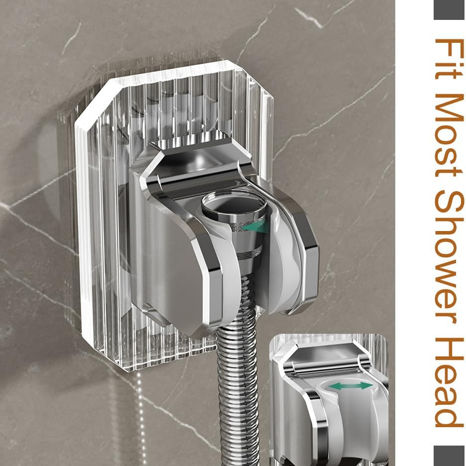 Self-Adhesive Adjustable Acrylic Shower Holder