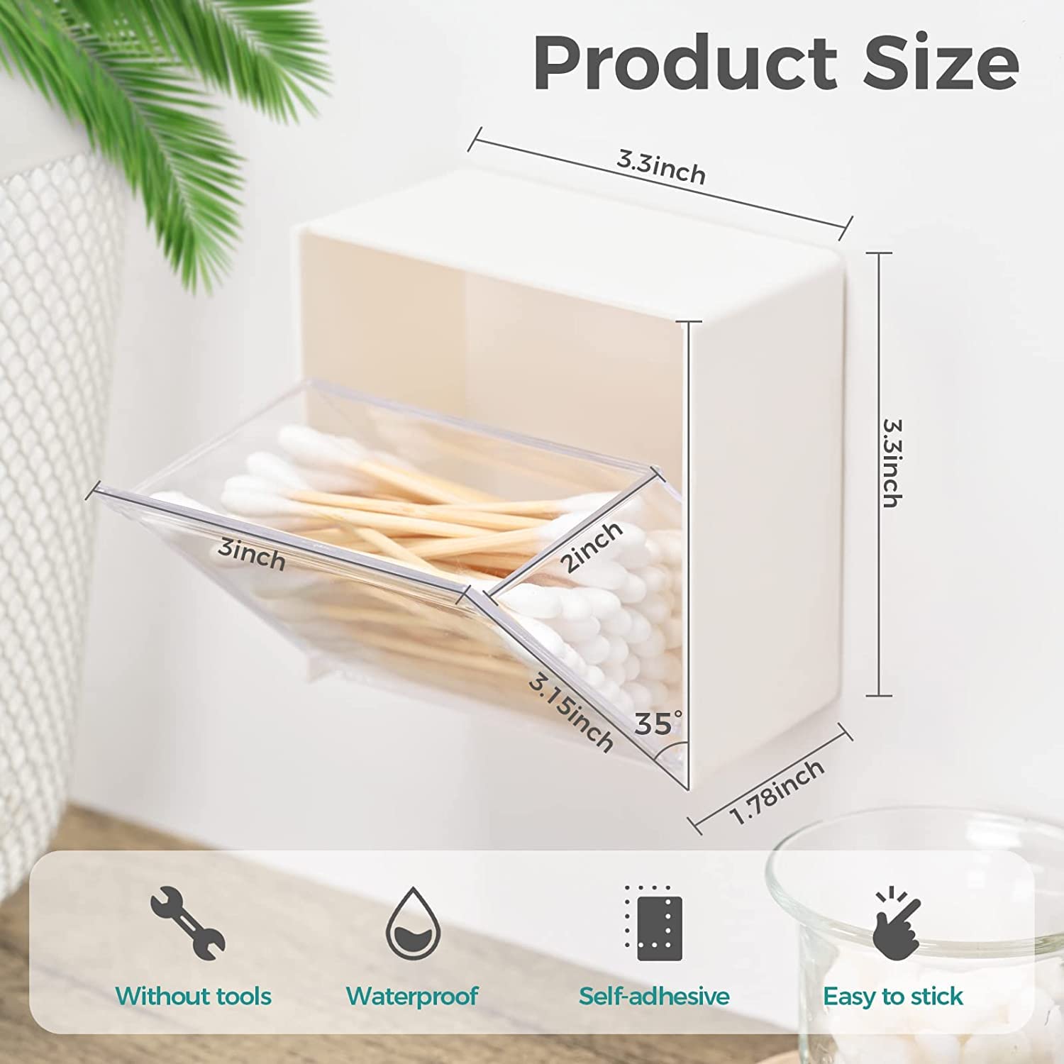 ClearNest Mini Flip Wall Storage Box