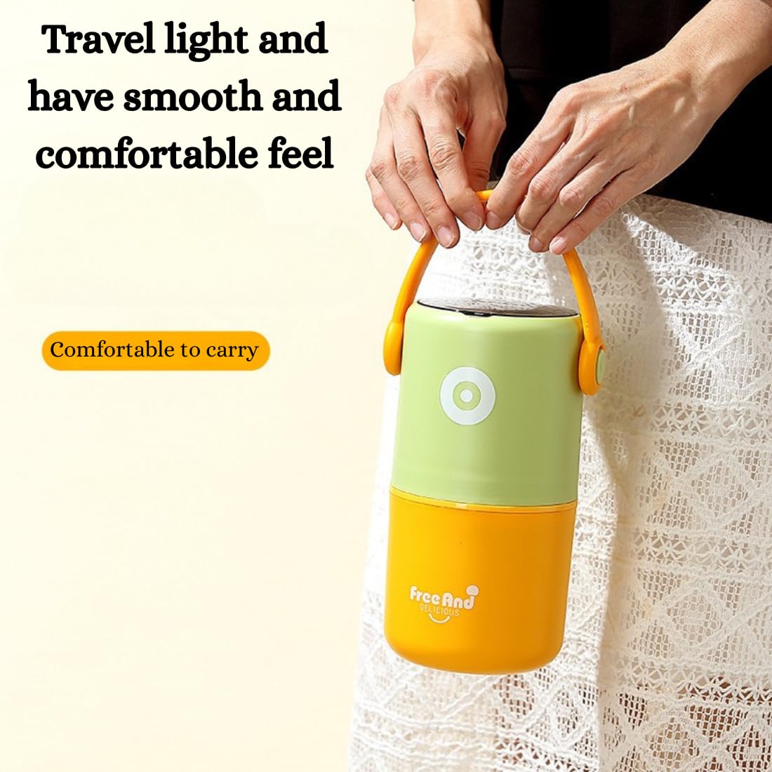 CarryFresh Double-Layer Insulated Lunch Box - 820ml (Random Color)