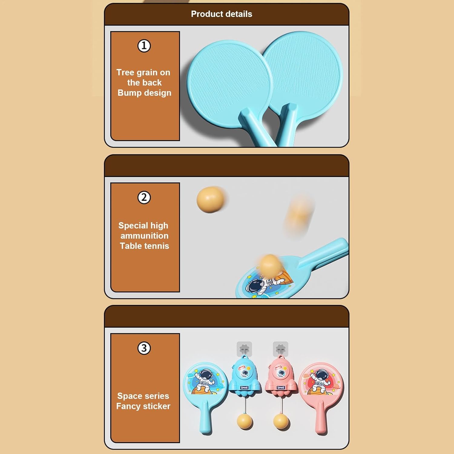 Multifunctional Hanging Table Tennis Trainer Set for Kids