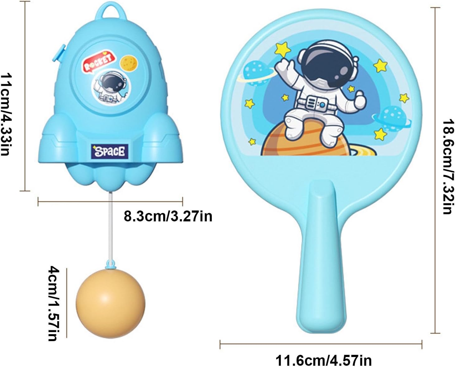 Multifunctional Hanging Table Tennis Trainer Set for Kids