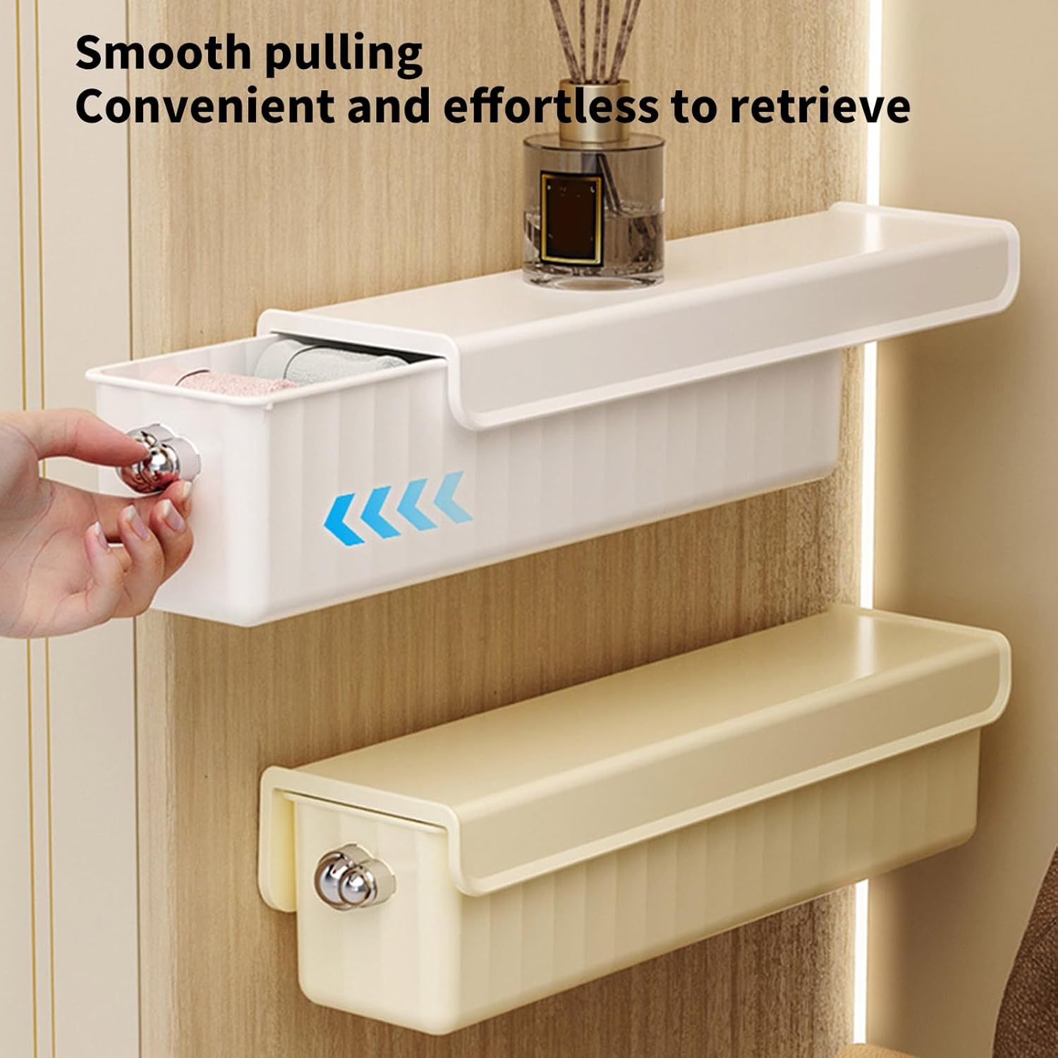 ClosetEase 6-Compartment Wall-Mount Drawer Organizer