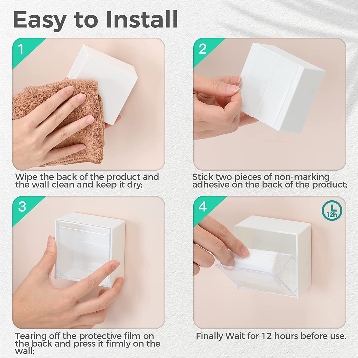 ClearNest Mini Flip Wall Storage Box