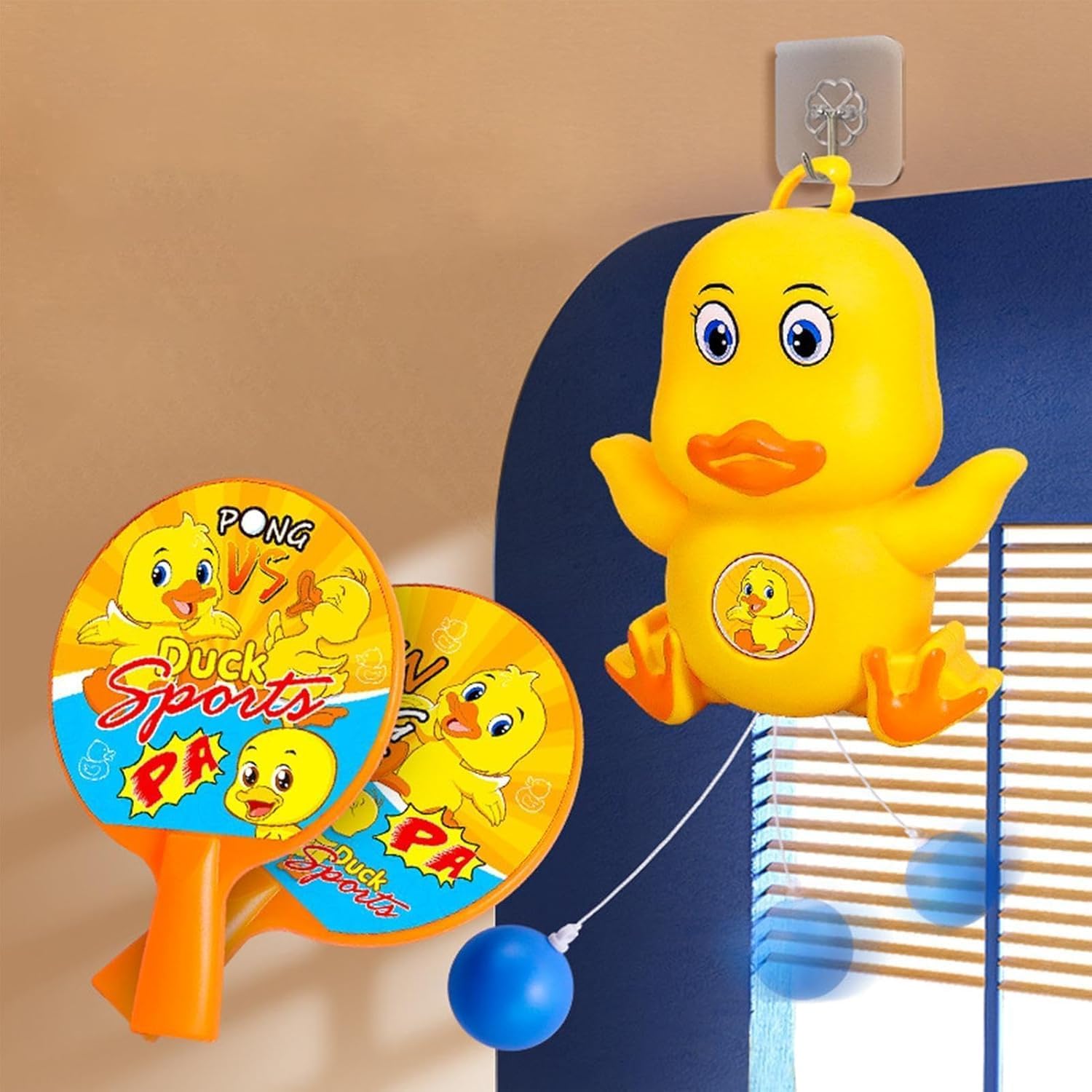 Multifunctional Hanging Table Tennis Trainer Set for Kids