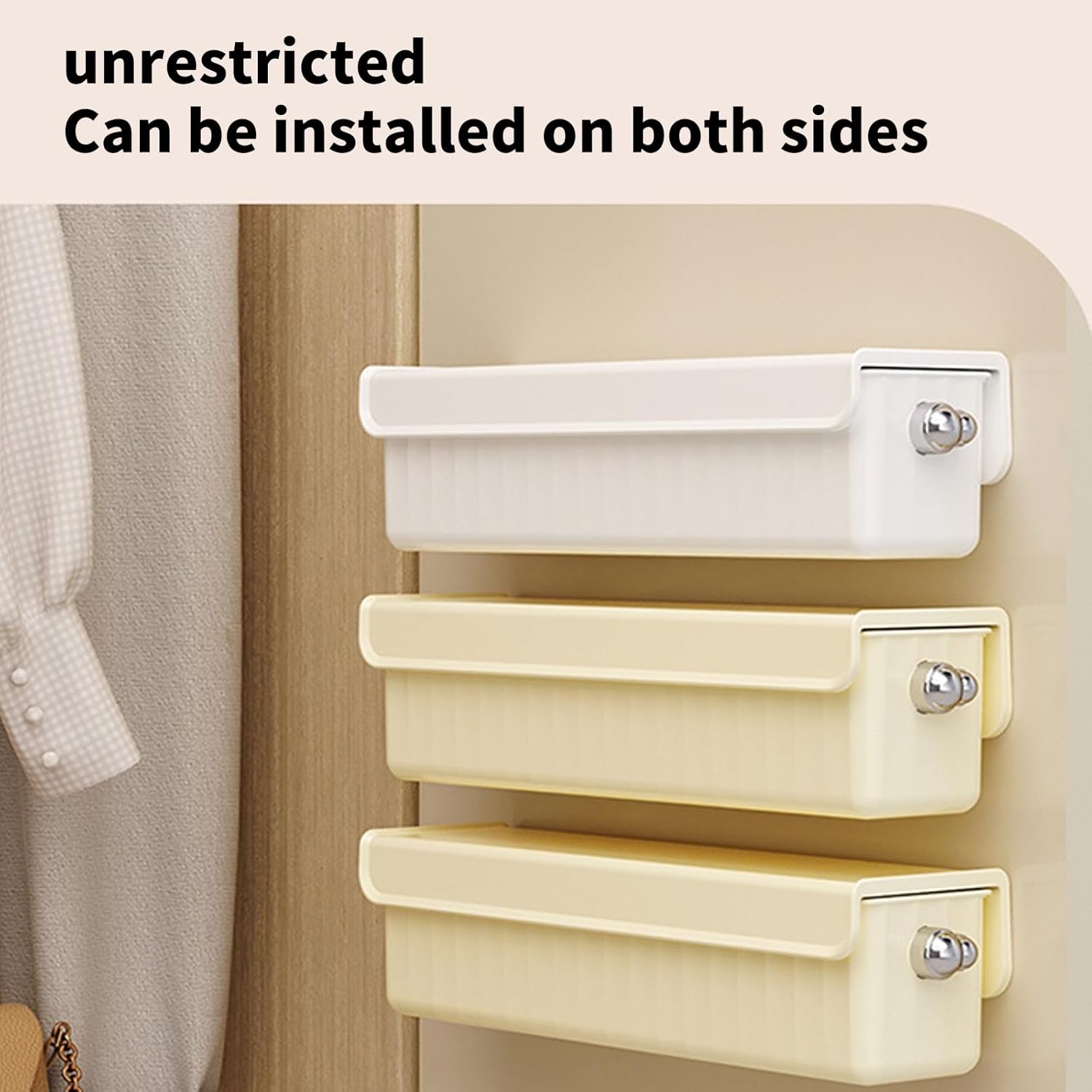 ClosetEase 6-Compartment Wall-Mount Drawer Organizer