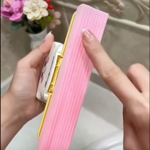 CleanMate Cute Cartoon Foldable Mop for Easy Wet and Dry Cleanup