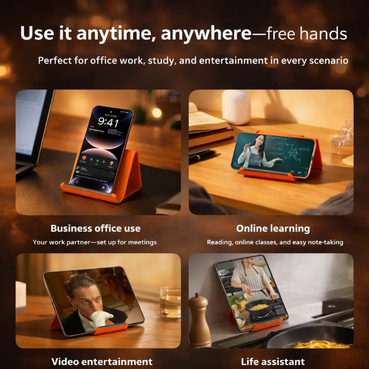 FoldEase Universal Foldable Silicone Phone Holder