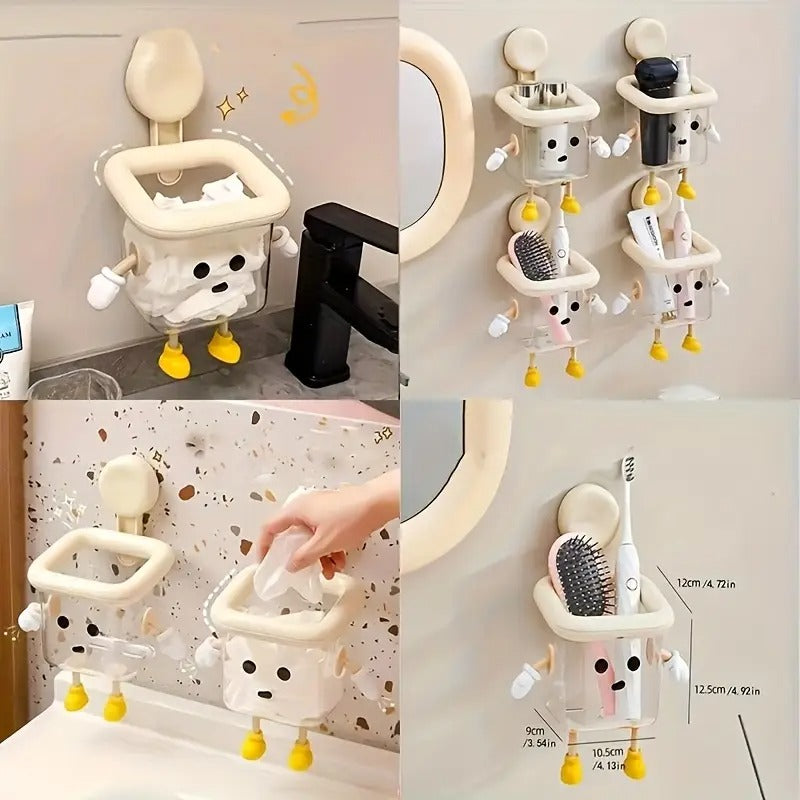 Cute Multipurpose Wall-Mount Storage Organizer