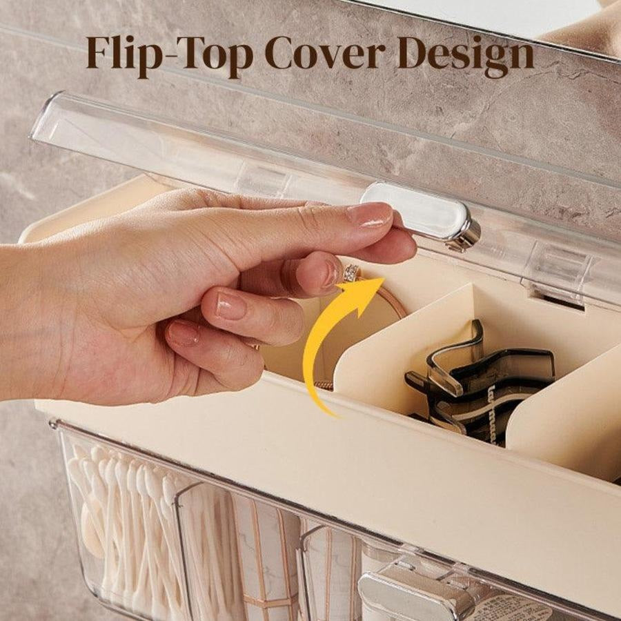 LuxeStack Wall-Mounted Multi-Compartment Organizer