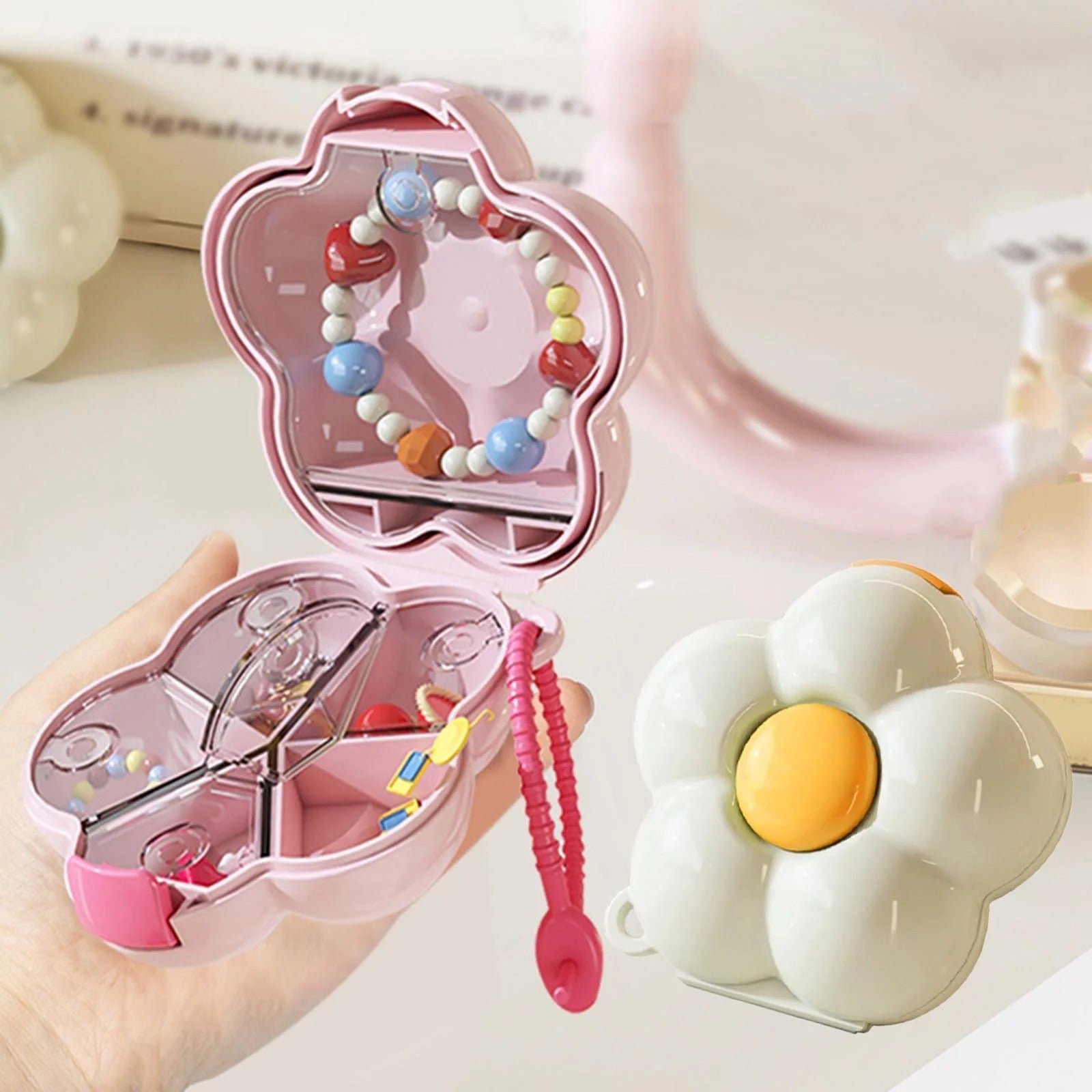 Cute Flower Design Multi-purpose Storage Box