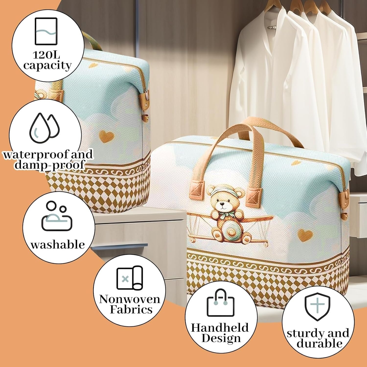 CozyCarry Large Capacity Multipurpose Storage Organizer Bag