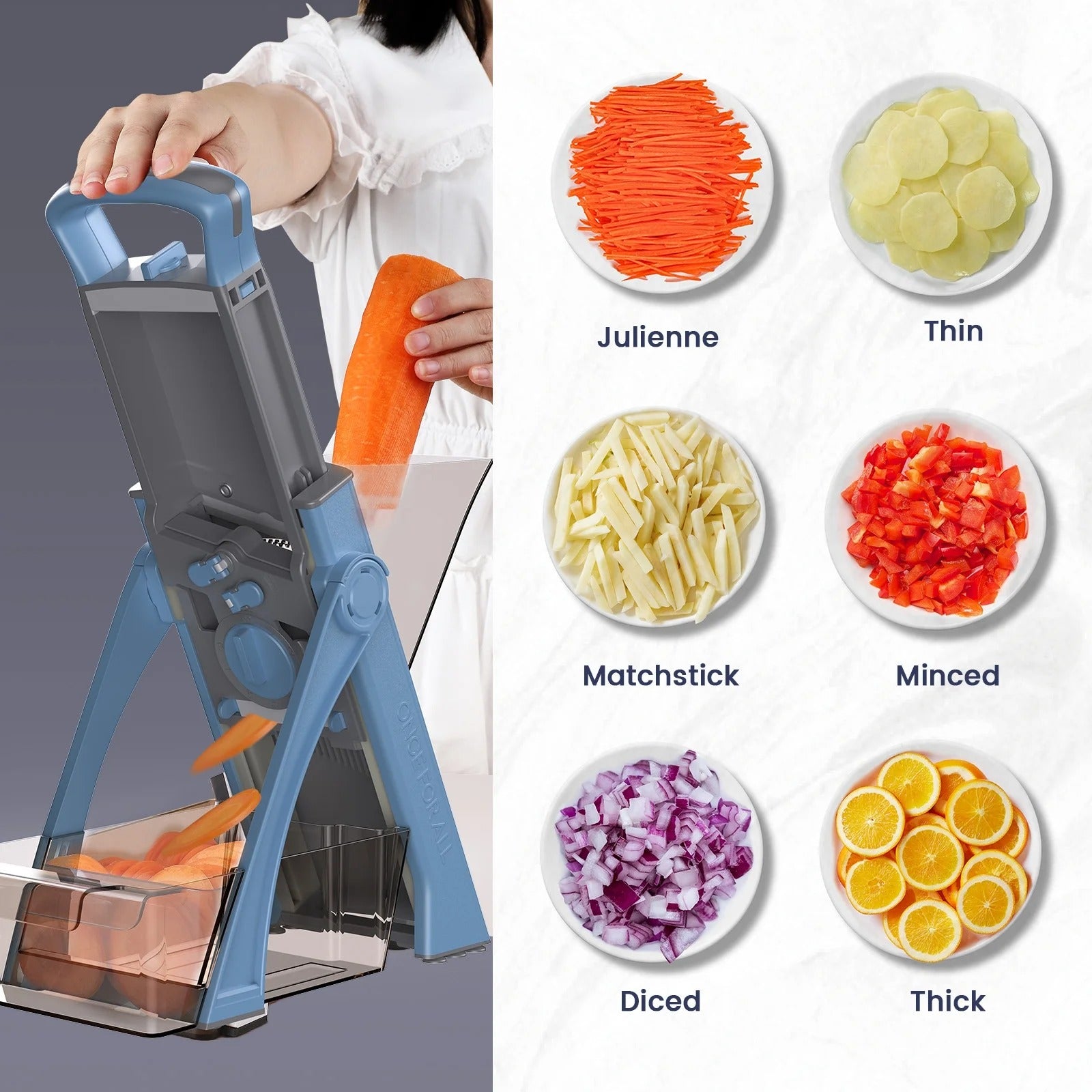 SlicePro All-in-One Vegetable Chopper & Mandolin Slicer