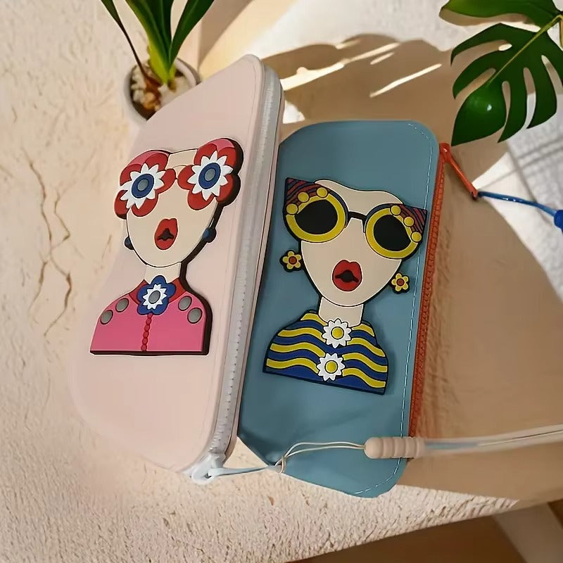CarryFlex Silicone Sunglasses & Mini Essentials Pouch (1 Pouch Random Color)