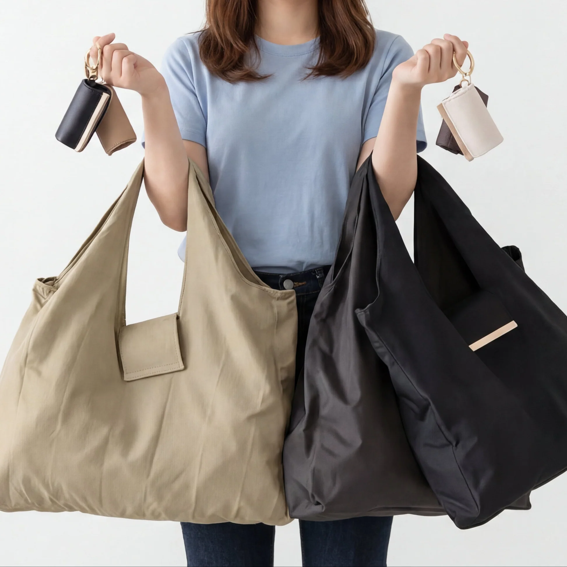 EasyTote Foldable Keychain Shopping Bag