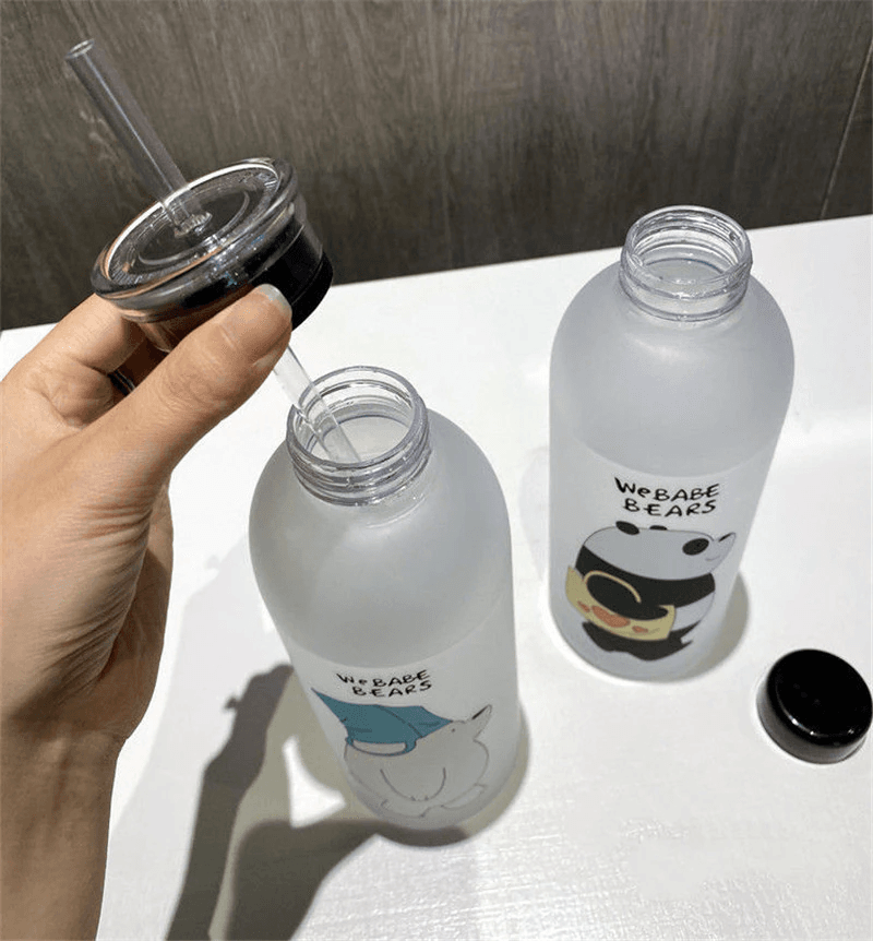 We Babe Bears Frosted Water Bottle | Keep Hydrated with Cuteness (1000ml )